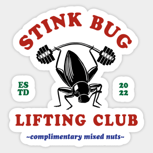 Stink Bug Lifting Club Logo Sticker